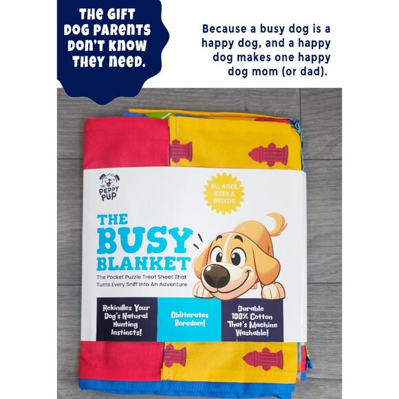 The Busy Blanket Dog Snuffle Mat Treat Sheet Snuffle Mat for All Breeds & Sizes - Picture 7 of 11